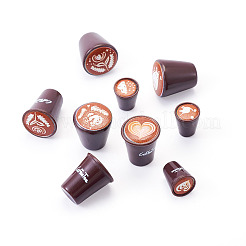 36 шт. 9 стиля миниатюрной кофейной чашки из смолы в виде кукольного домика&nbsp;DIY-TA0011-73