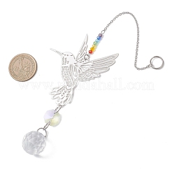 4 шт. стеклянные каплевидные подвесные ловцы солнца&nbsp;HJEW-JM04654