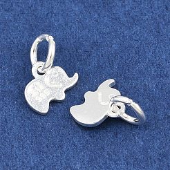 Изящные серебряные подвески в виде слонов&nbsp;STER-A049-02S