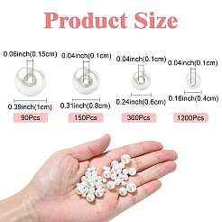 1800 шт. Для выпечки расписные жемчужные стеклянные жемчужные круглые бусины&nbsp;HY-YW0001-10