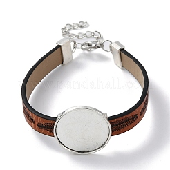 Браслет из сплава с плоскими круглыми звеньями&nbsp;LS-FIND-M009-02AS