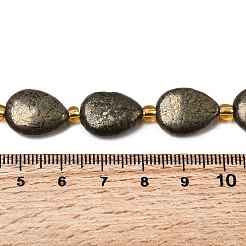 Природного пирита бисер нитей&nbsp;G-Z131-B01-01