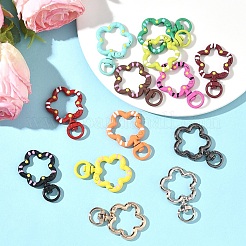 10 шт. поворотных застежек-кнопок из окрашенного распылением сплава&nbsp;FIND-YW0009-38