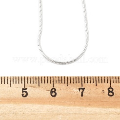 Латунь круглый змея цепи ожерелье материалы&nbsp;MAK-T006-11B-S