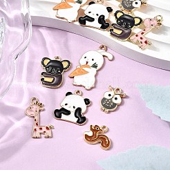 12шт 6 стиля подвески из сплава с эмалью&nbsp;ENAM-FP0002-47