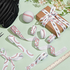 6 стиль полиэстеровая лента на бейсбольную тему&nbsp;OCOR-PH0004-53B