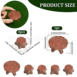 1 комплект из 5 шт. столов и стульев из смоляных пней&nbsp;DJEW-SP0001-25