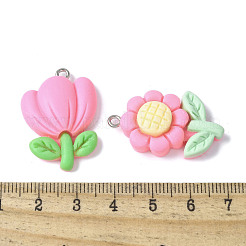 20шт 20 стиля непрозрачные подвески из смолы&nbsp;LS-RESI-V001-01