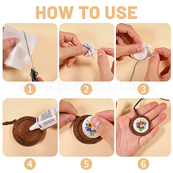 Наборы для изготовления подвесных украшений из дерева своими руками&nbsp;HJEW-CA00077