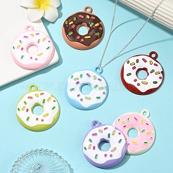 7 шт. двухцветные большие подвески из сплава и эмали&nbsp;ENAM-YW0008-21