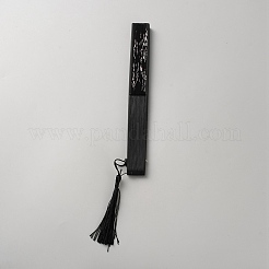 Складной веер из бамбука и шелка&nbsp;AJEW-WH20018-66C