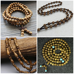 Бусины из дерева венге&nbsp;WOOD-TA0001-27