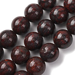 Природные брекчированных яшмы бисер нитей&nbsp;G-A310-A04-16mm