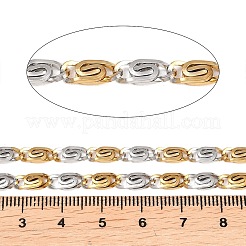 Двухцветные цепочки Lumachina из нержавеющей стали 304&nbsp;CHS-P028-03A