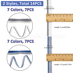 14 шт. 14 стиля поликоттоновая и полиэстеровая лента&nbsp;OCOR-FH0001-35A