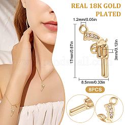 Латунные микро проложить кубического циркония подвески&nbsp;FIND-BBC0001-35