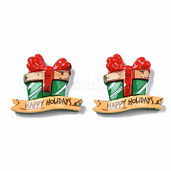 Кабошоны из непрозрачной смолы с рождественской тематикой&nbsp;LS-CRES-N021-120