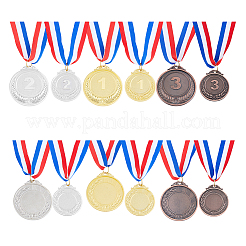 6 шт. 6 стиля памятных медалей из цинкового сплава&nbsp;AJEW-FH0005-05