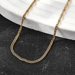1.5 мм цепочка из нержавеющей стали 304 пшеничного цвета для мужчин&nbsp;LS-STAS-V011-03B-G