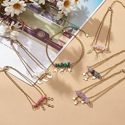 Браслеты на ногу из нержавеющей стали 304&nbsp;AJEW-AN00510