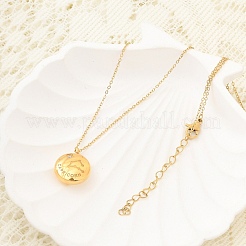 Ожерелья с подвесками в виде созвездий из нержавеющей стали 304 с прозрачным кубическим цирконием NJEW-R021-02G-02