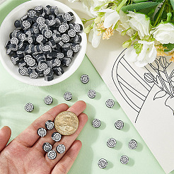 300шт бусины из полимерной глины ручной работы&nbsp;CLAY-PA0001-31B