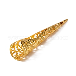 Полые железные кончики ногтей когти кольца&nbsp;AJEW-WH0282-38B