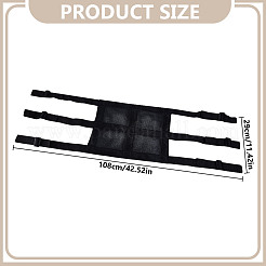 Полиэстеровая ткань и сетчатая сумка из полиэстера на спинку сиденья&nbsp;DIY-WH0899-141