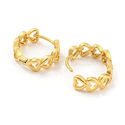 Латунные серьги обруча&nbsp;EJEW-K263-16G