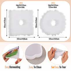 4шт 2 стиля силиконовые Молды&nbsp;DIY-TA0011-44