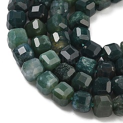 Природные моховой агат бисер нитей&nbsp;G-F797-A21-01