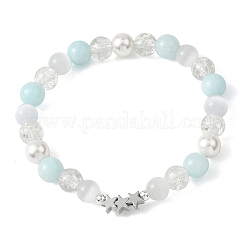 Женские браслеты из бусин из стекла&nbsp;BJEW-JB12842