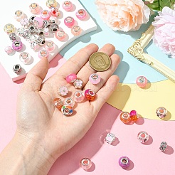 50шт смоляные европейские бусины&nbsp;RESI-CJC0050-01B