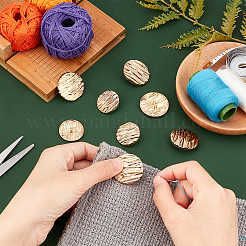 32 шт. 2 стильных пуговицы из сплава с тремя отверстиями на ножке&nbsp;BUTT-GA0001-02LG