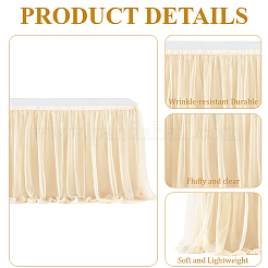 Юбка для стола из полиэстера&nbsp;AJEW-WH20019-110C