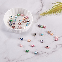 40 шт. 10-цветное вакуумное покрытие PVD из нержавеющей стали 304 эмалированные звенья/соединители&nbsp;STAS-SZ0001-50