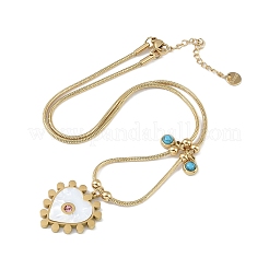 Ожерелья из нержавеющей стали 304 в виде змеиной цепи&nbsp;NJEW-U004-03G