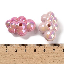 УФ-покрытие непрозрачные радужные переливающиеся акриловые бусины&nbsp;SACR-R001-10A