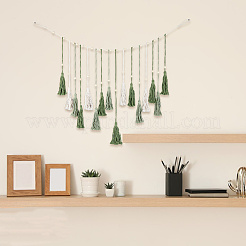 Полиэстер макраме настенный декор в стиле бохо&nbsp;AJEW-WH20006-213A