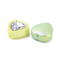 Переливающийся акрил с УФ-покрытием и бусинами со стразами&nbsp;OACR-B021-08