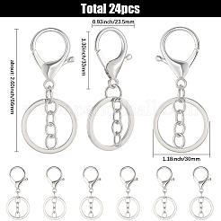 24 шт. застежки для брелка из сплава&nbsp;KEYC-SC0001-82P
