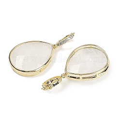 Подвески из натурального кварцевого кристалла с огранкой в виде капли&nbsp;G-B126-04G-06