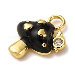 Кулоны с эмалью из латуни с прозрачным кубическим цирконием&nbsp;KK-I276-26G