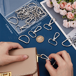 Поворотные застежки-клешни омара из сплава FIND-BBC0003-78B-P