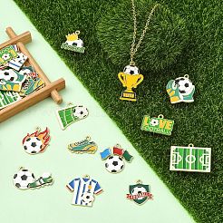 Подвески из сплава эмали 24шт 12 стиля&nbsp;ENAM-YW0008-42