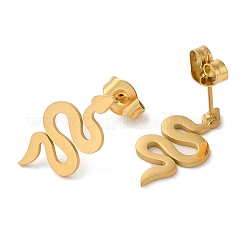 Серьги-гвоздики из нержавеющей стали 304&nbsp;EJEW-Z036-04G