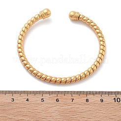 Латунь манжеты браслеты&nbsp;BJEW-F482-03G