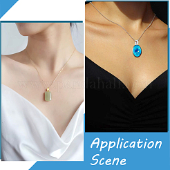 100 шт. 2-цветные плоские клеевые скобы из сплава в тибетском стиле FIND-SP0001-90