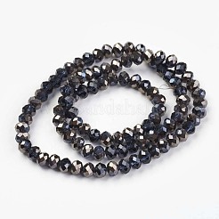 Гальванизируйте прозрачное стекло бисер нитей&nbsp;EGLA-A034-T4mm-P01