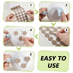 Наклейки из шерстяного фетра&nbsp;STIC-WH0003-52B-02